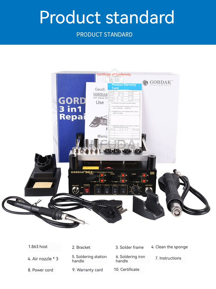 3-in-1 Digitale Heißluftpistol – Infrared Bga Rework Station Bewertung und Preis